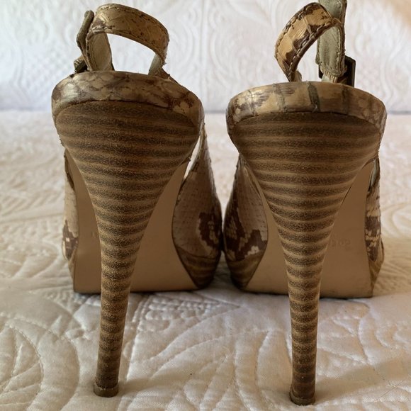 *FINAL PRICE DROP* COLIN STUART Ladies Snake Skin Heels w/Small Platform, Size 7 - Picture 6 of 11